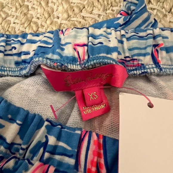 Lilly Pulitzer Jace Romper - boatylicous pattern - strapless romper - scalloped - Picture 4 of 4